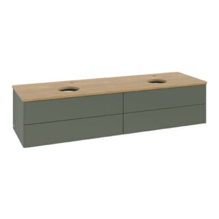 V&B Waschtischunterschrank ohne Frontstruktur Antao 160x50cm, HL, WBP hon. Oa, lea gre. m La