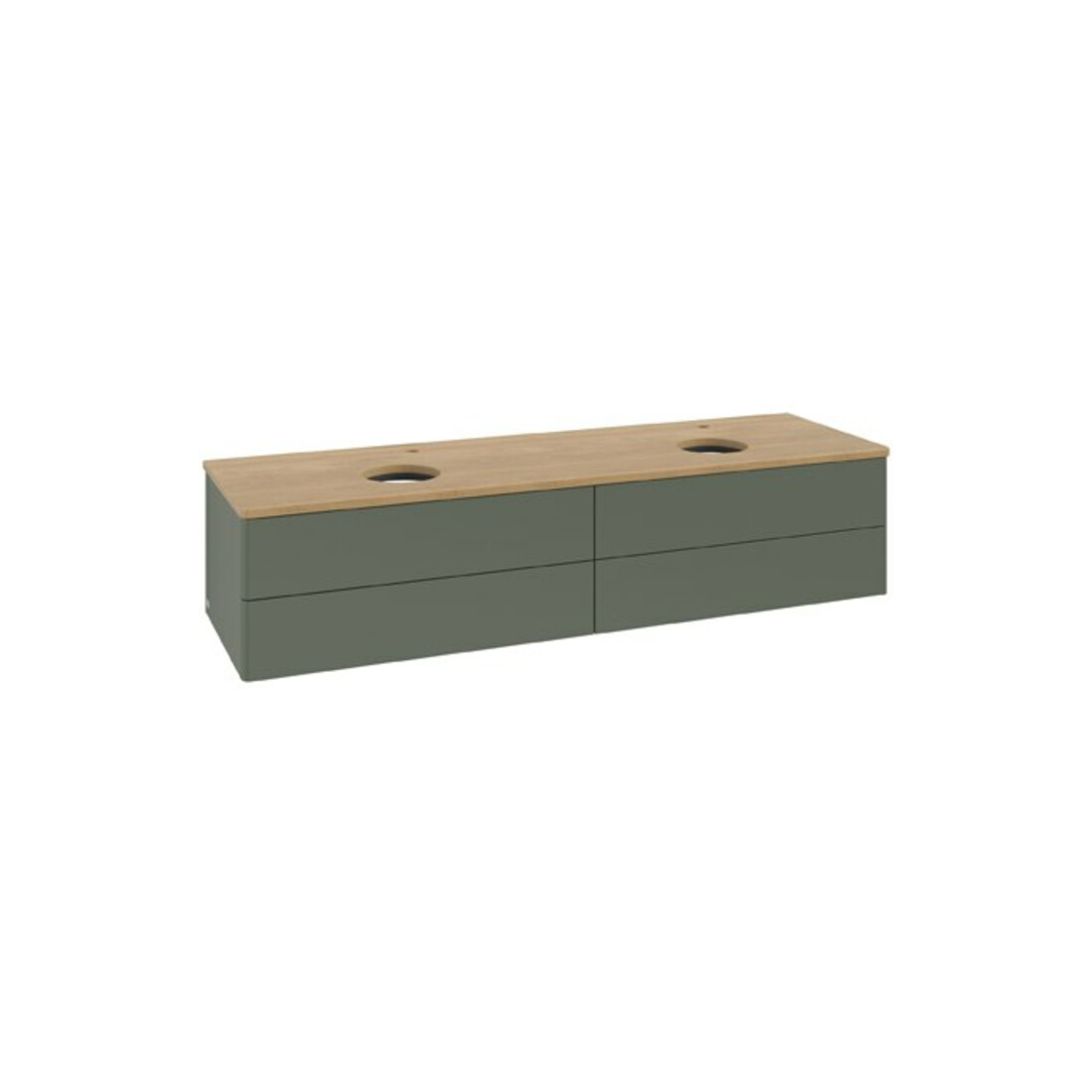 V&B Waschtischunterschrank ohne Frontstruktur Antao 160x50cm, HL, WBP hon. Oa, lea gre. m La