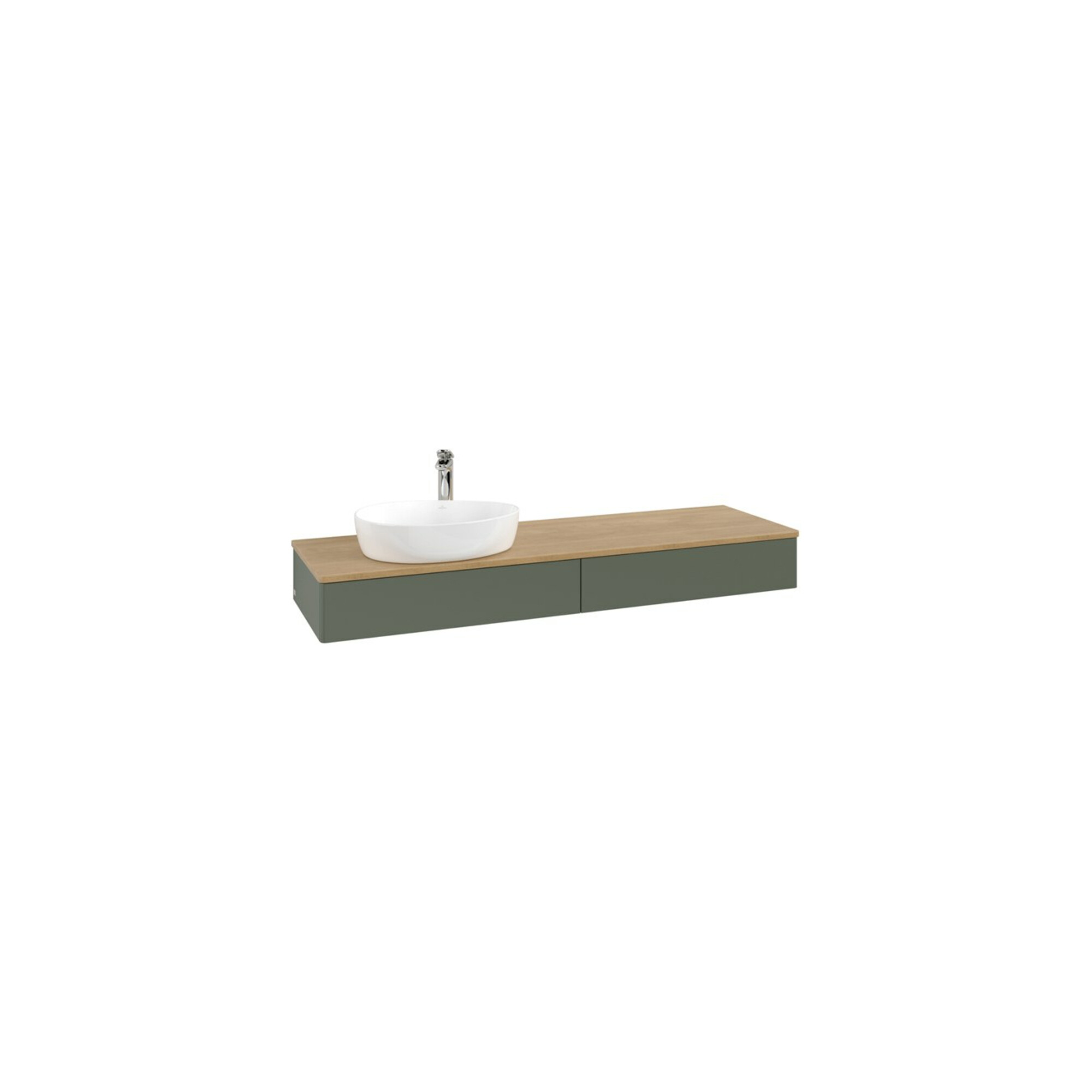 V&B Waschtischunterschrank ohne Frontstruktur Antao 160x50cm, HL, WBP hon. Oa, lea gre. m La ; Villeroy & Boch