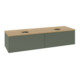 V&B Waschtischunterschrank ohne Frontstruktur Antao 160x50cm, HL, WBP hon. Oa, lea gre. m La-3