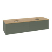 V&B Waschtischunterschrank ohne Frontstruktur Antao 160x50cm, HL, WBP hon. Oa, lea gre. m La-3