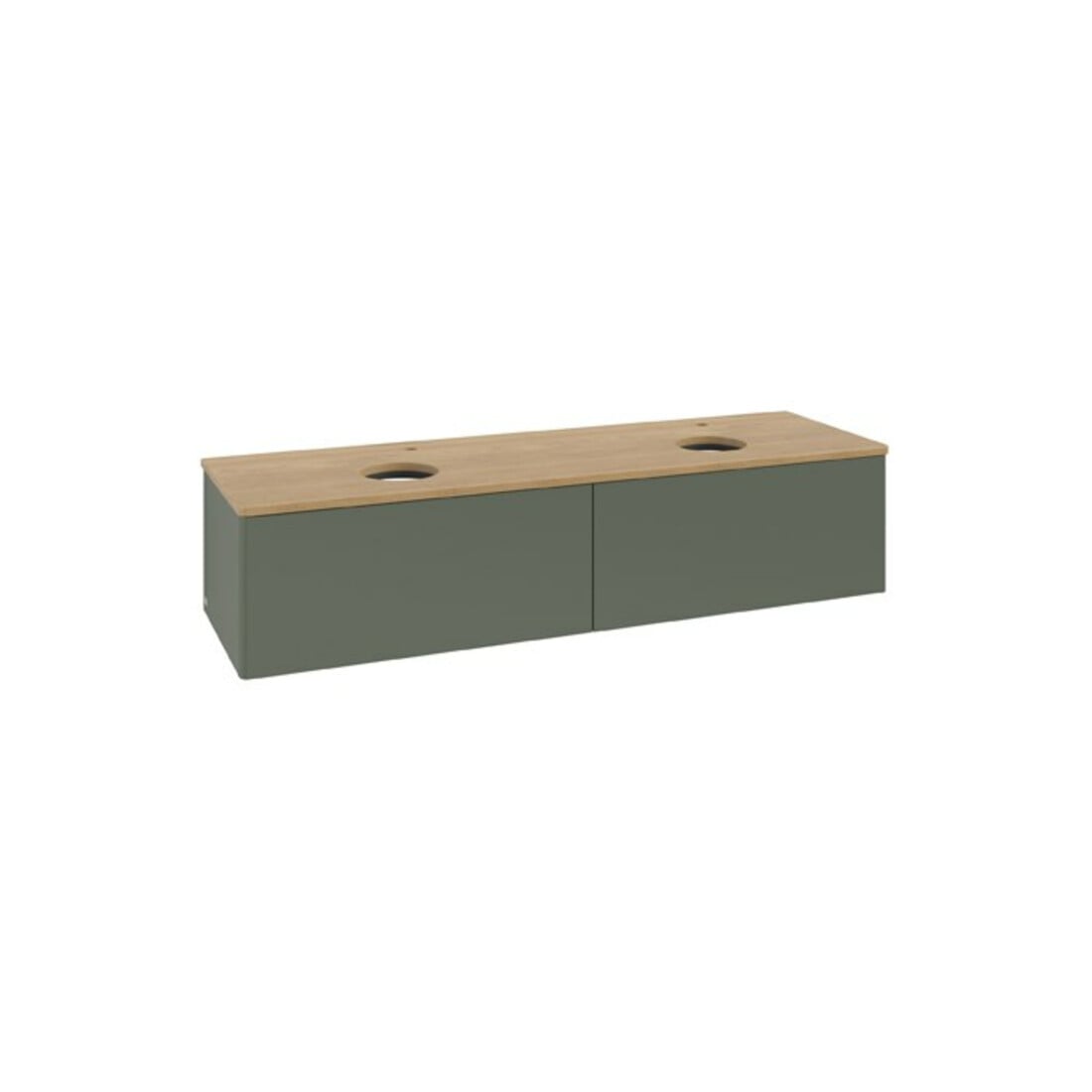 V&B Waschtischunterschrank ohne Frontstruktur Antao 160x50cm, HL, WBP hon. Oa, lea gre. m La