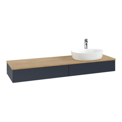 V&B Waschtischunterschrank ohne Frontstruktur Antao 160x50cm, HL, WBP hon. Oa, md bl. m Lac