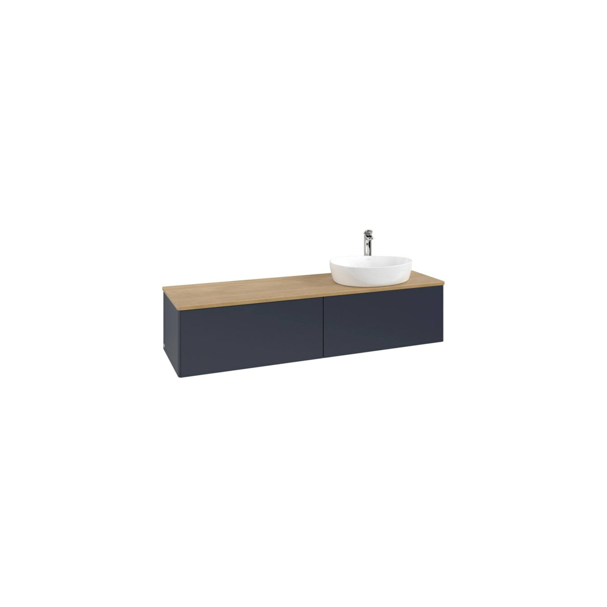 V&B Waschtischunterschrank ohne Frontstruktur Antao 160x50cm, HL, WBP hon. Oa, md bl. m Lac ; Villeroy & Boch