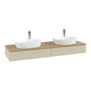 V&B Waschtischunterschrank ohne Frontstruktur Antao 160x50cm, HL, WBP hon. Oa, si Gr m Lac
