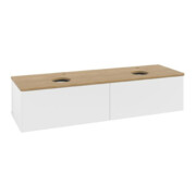 V&B Waschtischunterschrank ohne Frontstruktur Antao 160x50cm, HL, WBP hon. Oa, wh. m Lac