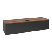 V&B Waschtischunterschrank ohne Frontstruktur Antao 160x50cm, HL, WBP w. wal, bla m Lac-4