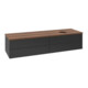 V&B Waschtischunterschrank ohne Frontstruktur Antao 160x50cm, HL, WBP w. wal, bla m Lac-1