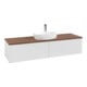 V&B Waschtischunterschrank ohne Frontstruktur Antao 160x50cm, HL, WBP w. wal, glo wh. Lac-4