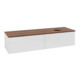V&B Waschtischunterschrank ohne Frontstruktur Antao 160x50cm, HL, WBP w. wal, glo wh. Lac