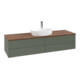 V&B Waschtischunterschrank ohne Frontstruktur Antao 160x50cm, HL, WBP w. wal, lea gre. m Lac-1