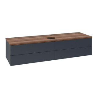 V&B Waschtischunterschrank ohne Frontstruktur Antao 160x50cm, HL, WBP w. wal, md bl. m Lac