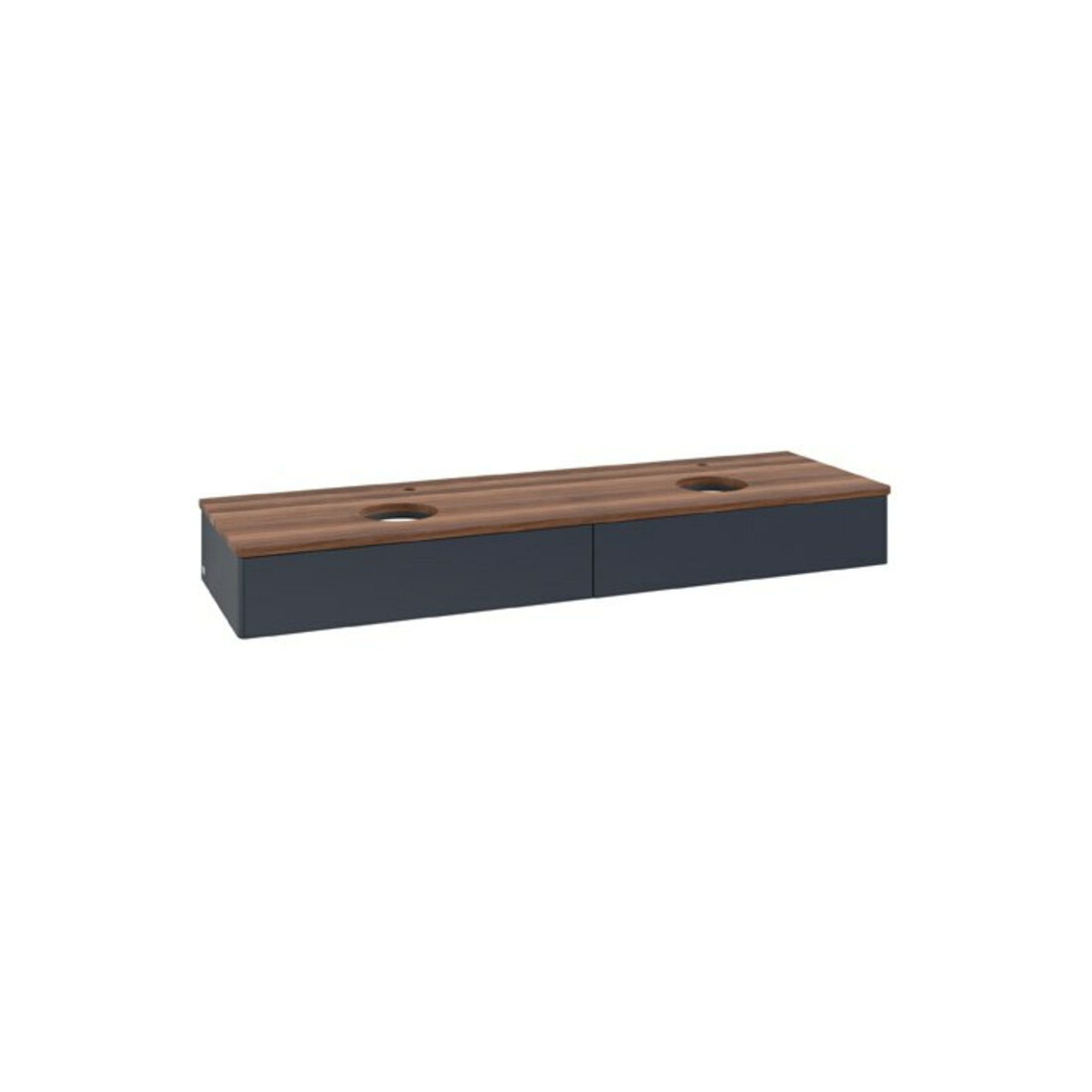 V&B Waschtischunterschrank ohne Frontstruktur Antao 160x50cm, HL, WBP w. wal, md bl. m Lac