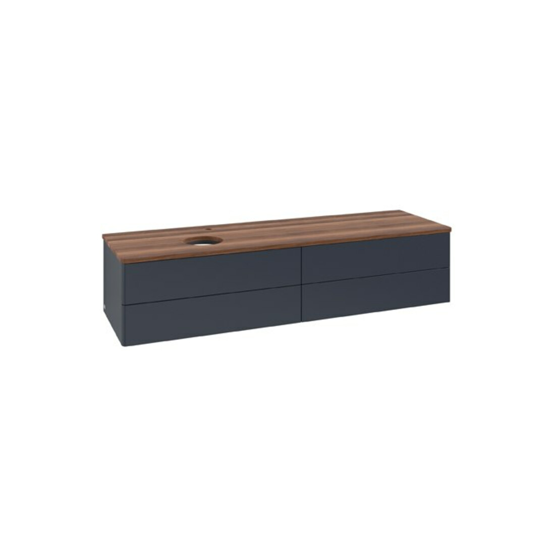 V&B Waschtischunterschrank ohne Frontstruktur Antao 160x50cm, HL, WBP w. wal, md bl. m Lac