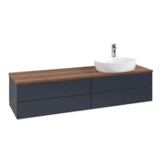 V&B Waschtischunterschrank ohne Frontstruktur Antao 160x50cm, HL, WBP w. wal, md bl. m Lac