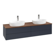 V&B Waschtischunterschrank ohne Frontstruktur Antao 160x50cm, HL, WBP w. wal, md bl. m Lac