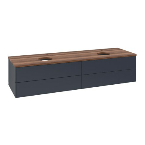 V&B Waschtischunterschrank ohne Frontstruktur Antao 160x50cm, HL, WBP w. wal, md bl. m Lac