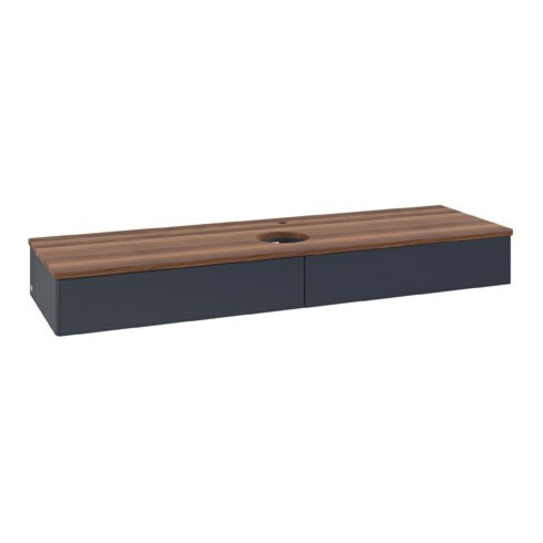 V&B Waschtischunterschrank ohne Frontstruktur Antao 160x50cm, HL, WBP w. wal, md bl. m Lac