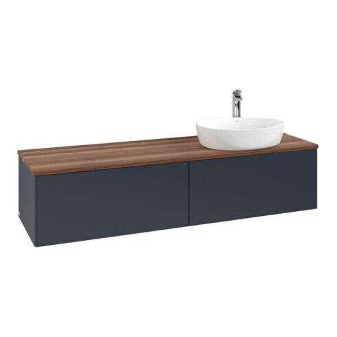 V&B Waschtischunterschrank ohne Frontstruktur Antao 160x50cm, HL, WBP w. wal, md bl. m Lac