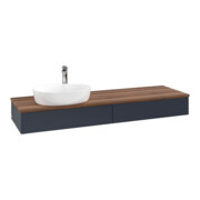 V&B Waschtischunterschrank ohne Frontstruktur Antao 160x50cm, HL, WBP w. wal, md bl. m Lac