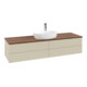 V&B Waschtischunterschrank ohne Frontstruktur Antao 160x50cm, HL, WBP w. wal, si Gr m Lac-3