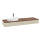 V&B Waschtischunterschrank ohne Frontstruktur Antao 160x50cm, HL, WBP w. wal, si Gr m Lac-3