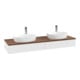 V&B Waschtischunterschrank ohne Frontstruktur Antao 160x50cm, HL, WBP w. wal, wh. m Lac