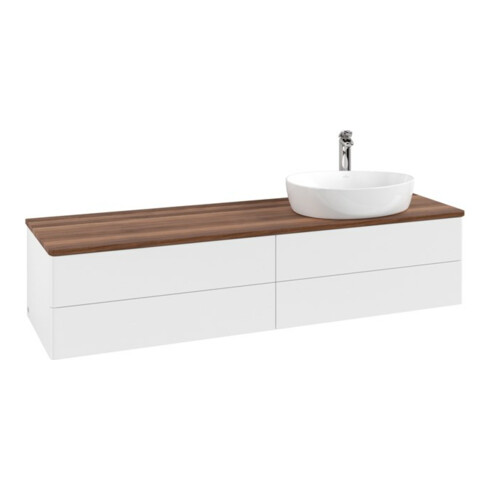V&B Waschtischunterschrank ohne Frontstruktur Antao 160x50cm, HL, WBP w. wal, wh. m Lac