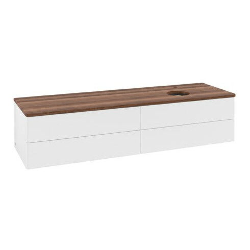 V&B Waschtischunterschrank ohne Frontstruktur Antao 160x50cm, HL, WBP w. wal, wh. m Lac