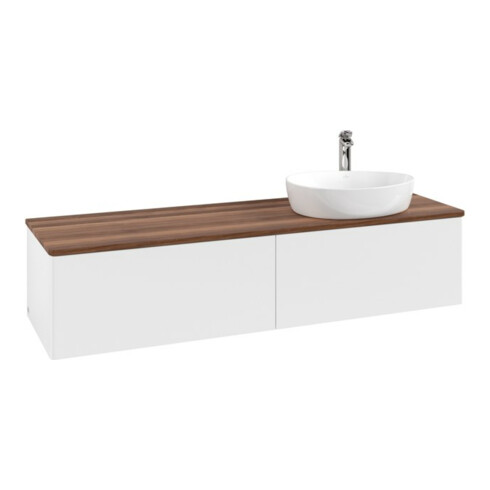 V&B Waschtischunterschrank ohne Frontstruktur Antao 160x50cm, HL, WBP w. wal, wh. m Lac