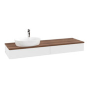 V&B Waschtischunterschrank ohne Frontstruktur Antao 160x50cm, HL, WBP w. wal, wh. m Lac