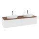 V&B Waschtischunterschrank ohne Frontstruktur Antao 160x50cm, HL, WBP w. wal, wh. m Lac-3