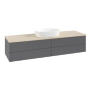 V&B Waschtischunterschrank ohne Frontstruktur Antao 160x50cm, WBP botti., Anthrac. m Lac