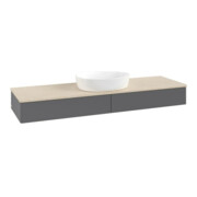 V&B Waschtischunterschrank ohne Frontstruktur Antao 160x50cm, WBP botti., Anthrac. m Lac