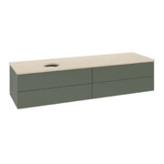 V&B Waschtischunterschrank ohne Frontstruktur Antao 160x50cm, WBP botti., lea gre. m Lac