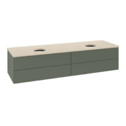 V&B Waschtischunterschrank ohne Frontstruktur Antao 160x50cm, WBP botti., lea gre. m Lac-3