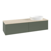 V&B Waschtischunterschrank ohne Frontstruktur Antao 160x50cm, WBP botti., lea gre. m Lac