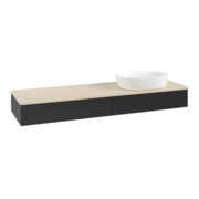 V&B Waschtischunterschrank ohne Frontstruktur Antao 160x50cm, WBP-farbe botti., bla m Lac
