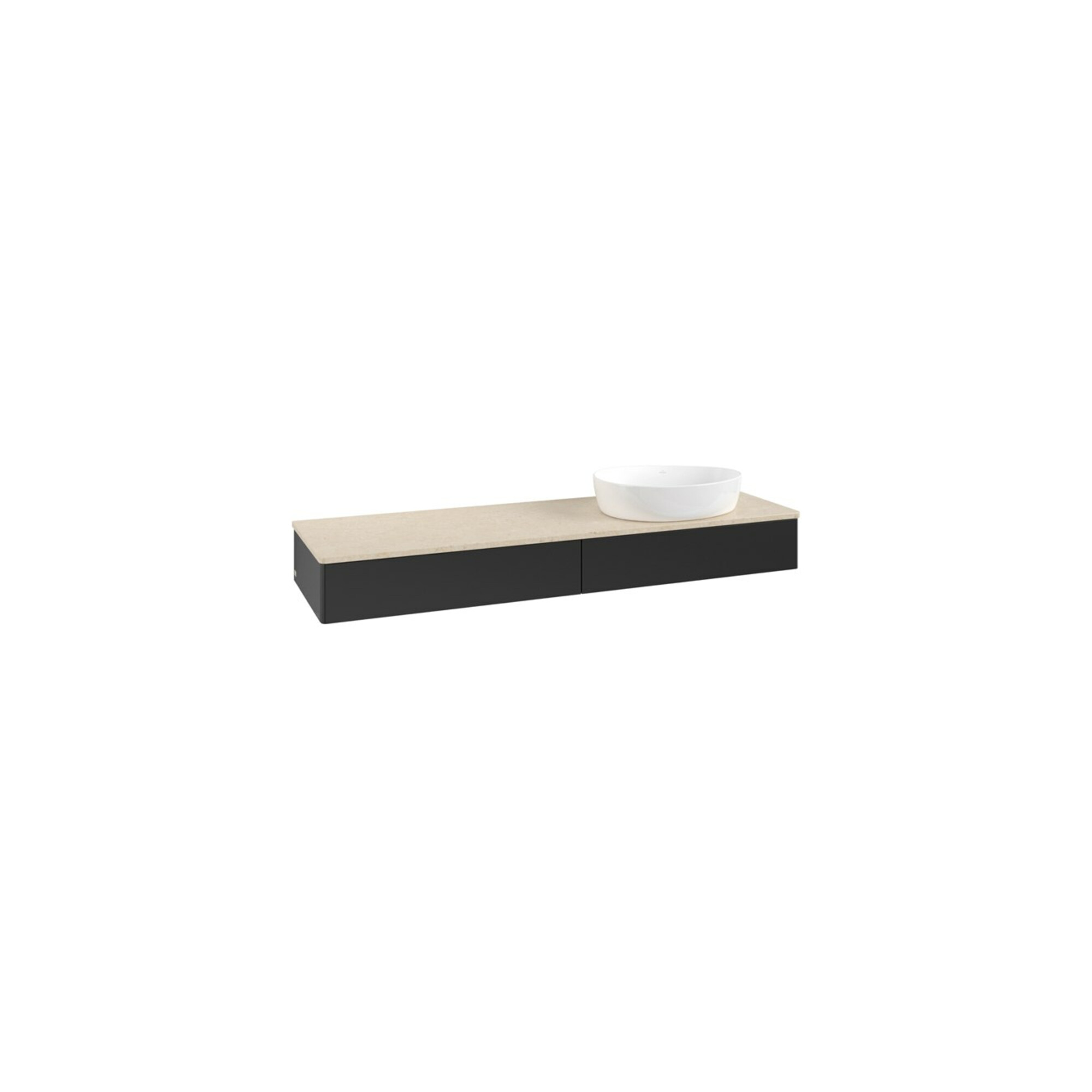 V&B Waschtischunterschrank ohne Frontstruktur Antao 160x50cm, WBP-farbe botti., bla m Lac ; Villeroy & Boch
