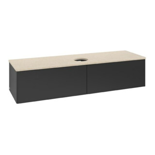 V&B Waschtischunterschrank ohne Frontstruktur Antao 160x50cm, WBP-farbe botti., bla m Lac