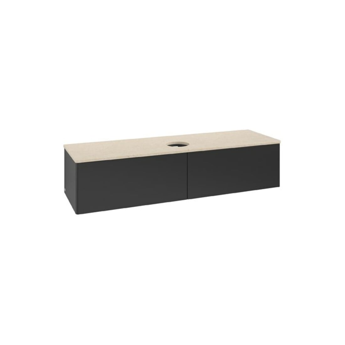 V&B Waschtischunterschrank ohne Frontstruktur Antao 160x50cm, WBP-farbe botti., bla m Lac