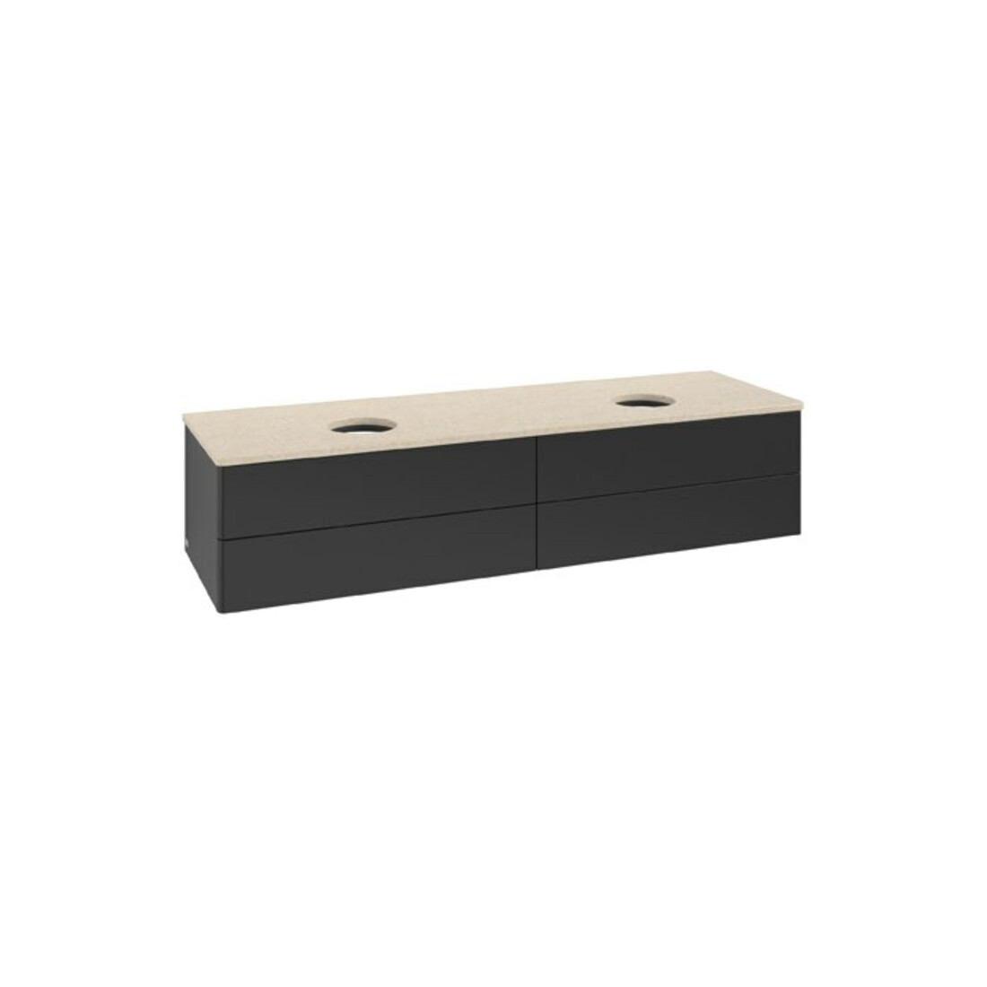 V&B Waschtischunterschrank ohne Frontstruktur Antao 160x50cm, WBP-farbe botti., bla m Lac