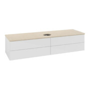 V&B Waschtischunterschrank ohne Frontstruktur Antao 160x50cm, WBP-farbe botti., glo wh. Lac