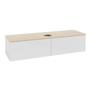 V&B Waschtischunterschrank ohne Frontstruktur Antao 160x50cm, WBP-farbe botti., glo wh. Lac