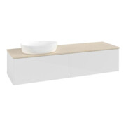 V&B Waschtischunterschrank ohne Frontstruktur Antao 160x50cm, WBP-farbe botti., glo wh. Lac