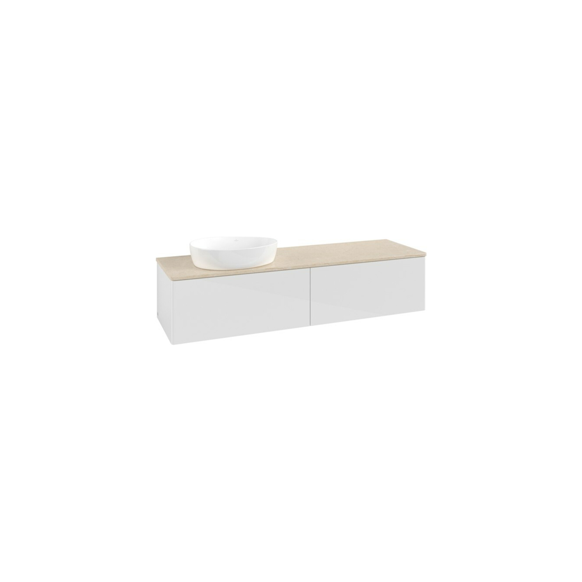 V&B Waschtischunterschrank ohne Frontstruktur Antao 160x50cm, WBP-farbe botti., glo wh. Lac ; Villeroy & Boch
