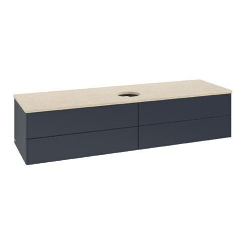 V&B Waschtischunterschrank ohne Frontstruktur Antao 160x50cm, WBP-farbe botti., md bl. m Lac