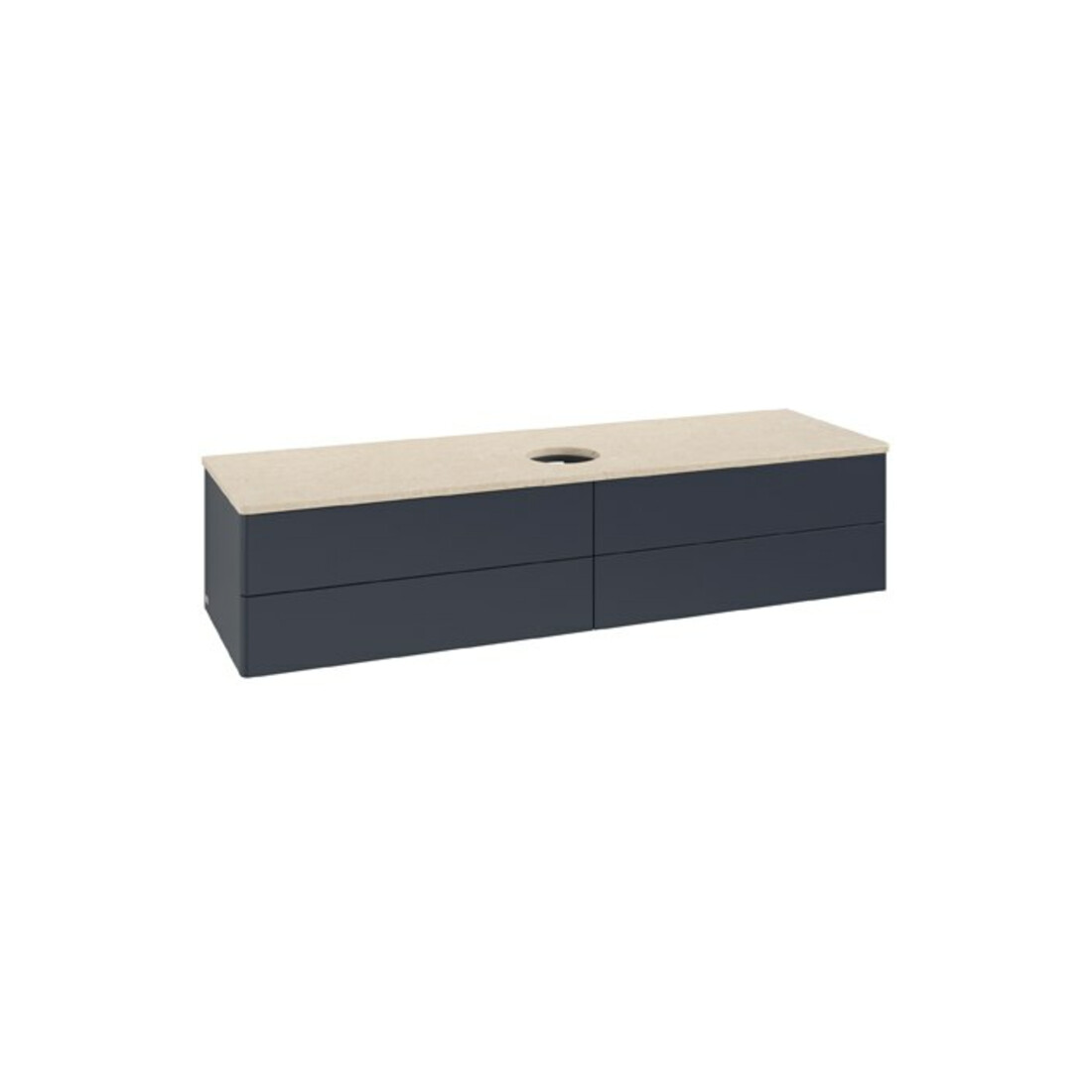 V&B Waschtischunterschrank ohne Frontstruktur Antao 160x50cm, WBP-farbe botti., md bl. m Lac