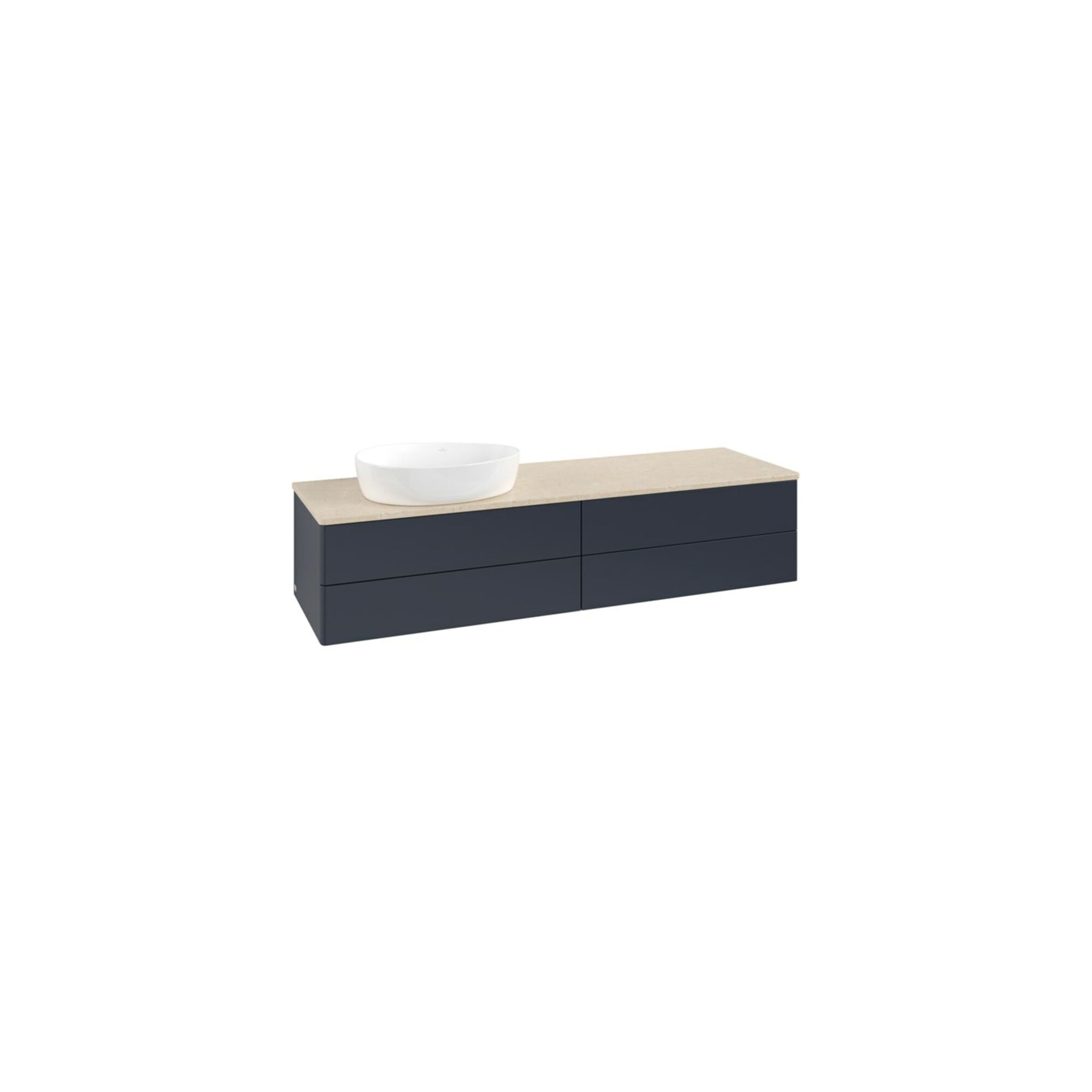 V&B Waschtischunterschrank ohne Frontstruktur Antao 160x50cm, WBP-farbe botti., md bl. m Lac ; Villeroy & Boch