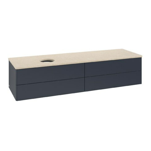 V&B Waschtischunterschrank ohne Frontstruktur Antao 160x50cm, WBP-farbe botti., md bl. m Lac